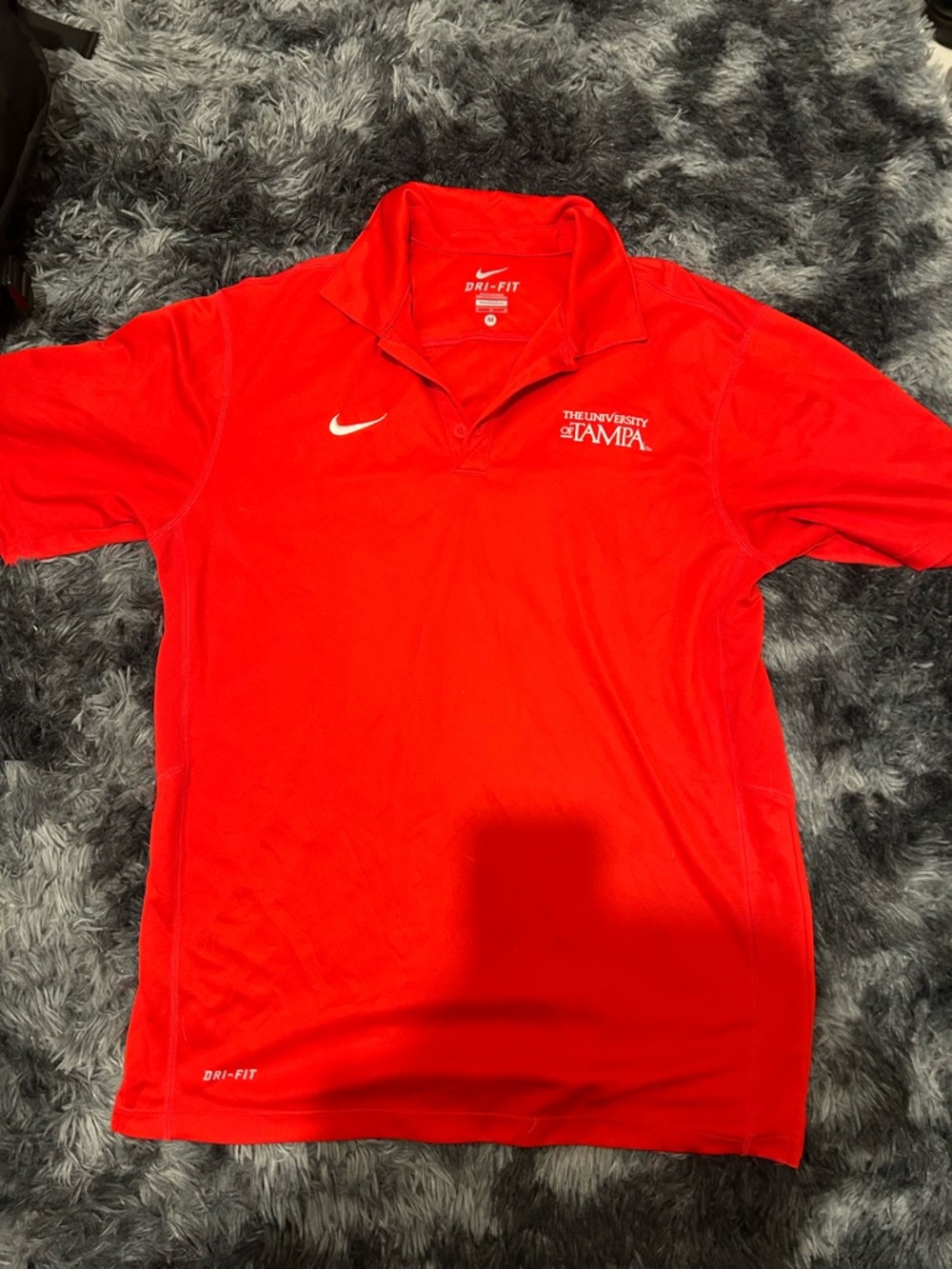 Nike Red University of Tampa Polo Shirt